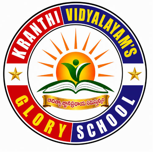 Kranthi Vidyalayam's Glory School logo