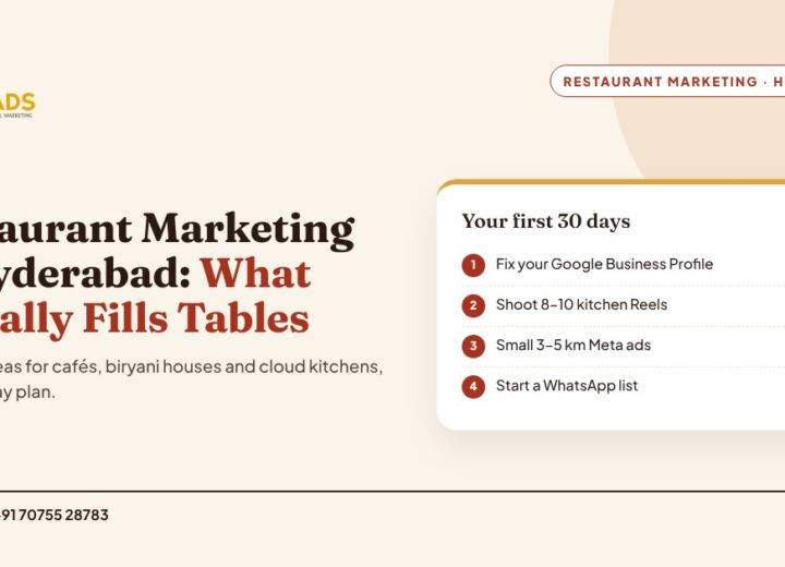 Restaurant marketing ideas for Hyderabad restaurants with a 30-day plan checklist, Cedar Ads